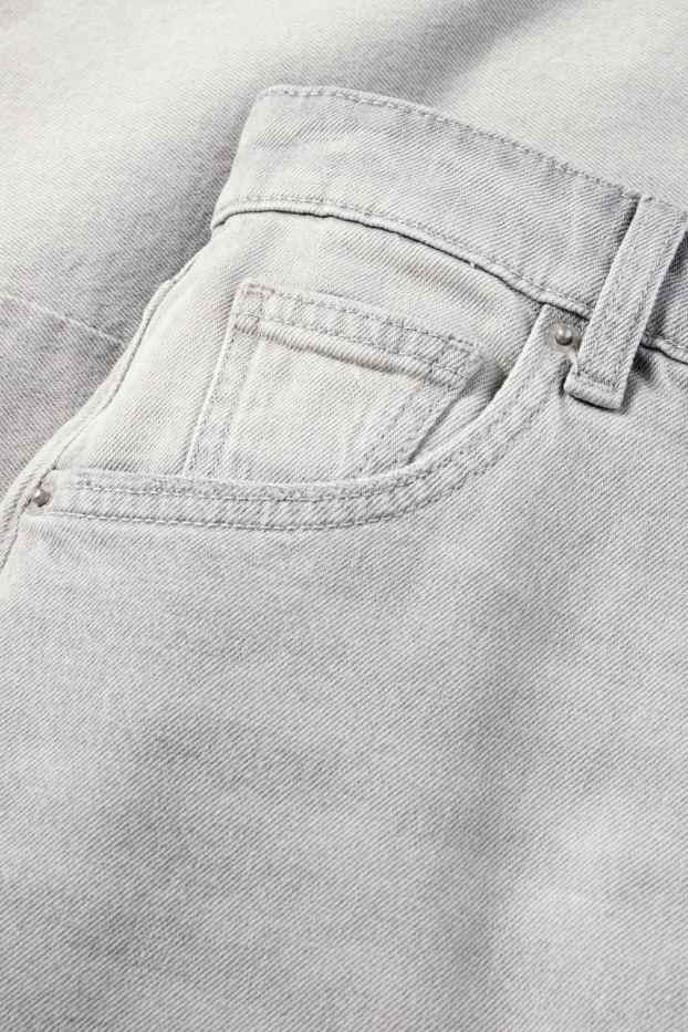 Damen - Balloon Jeans - Mid Waist - helljeansgrau