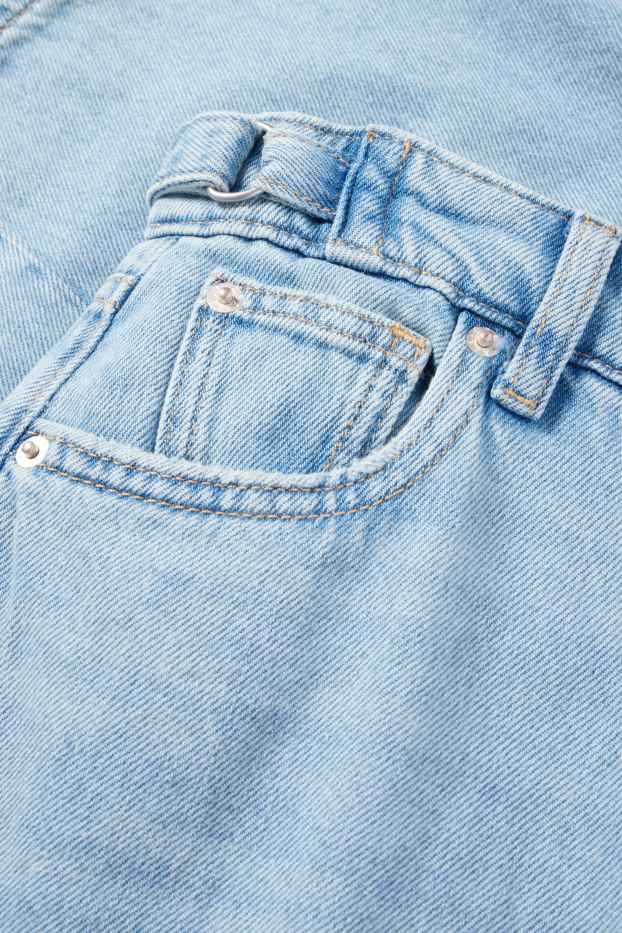 Damen - Balloon Jeans - Mid Waist - helljeansblau