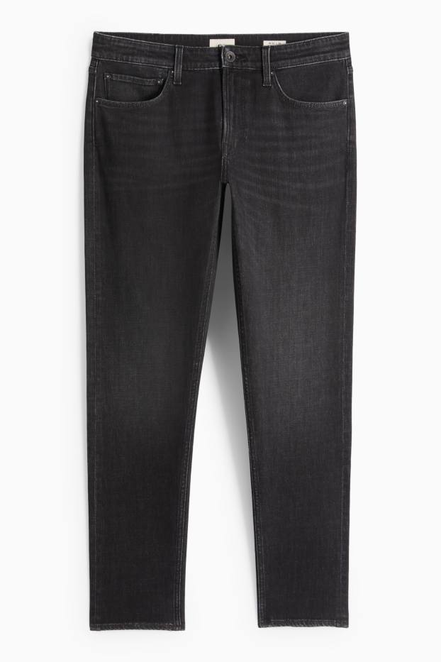 Hommes - Slim tapered jean - jean gris foncé