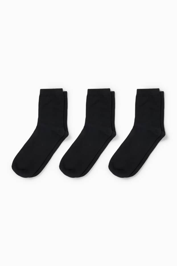 Damen - Multipack 3er - Socken - schwarz