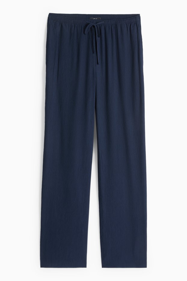 Dámské - Kalhoty - tmavomodrá