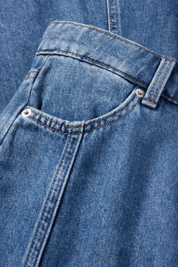 Women - Denim skirt - blue denim