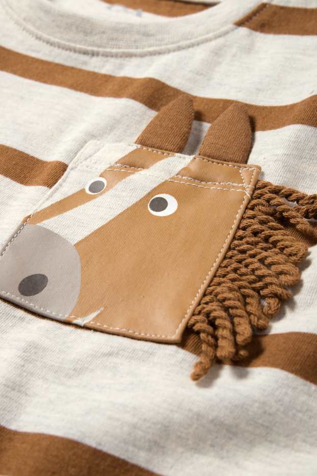 Kinderen: jongens - Shirt met korte mouwen - bruin