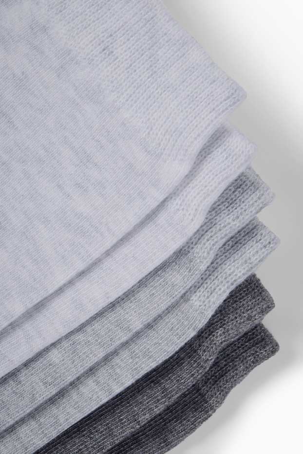 Damen - Multipack 3er - Socken - hellgrau-melange