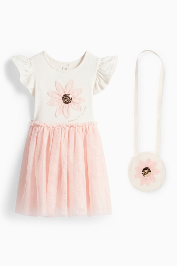 Enfants filles - Robe - blanc / rose