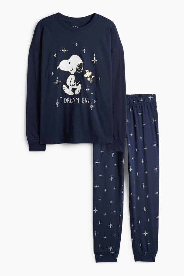 Femmes - Pyjama - Peanuts - bleu foncé