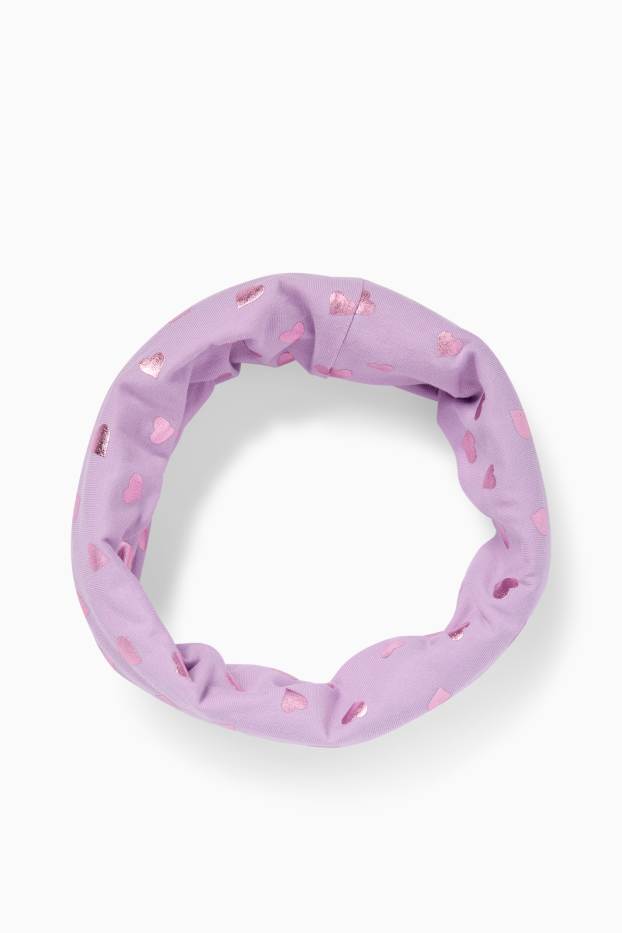 Copii - Fete - Eșarfă triunghiulară - violet deschis