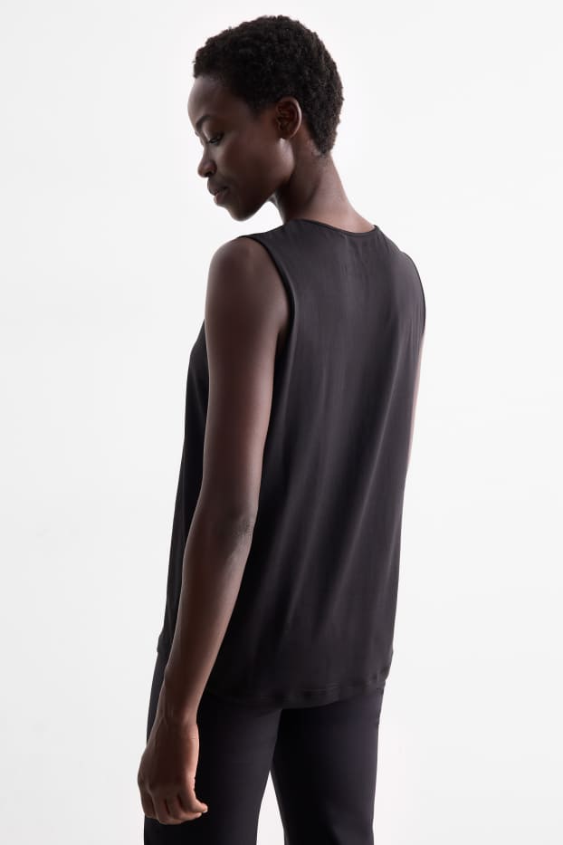 Damen - Funktions-Top - 4 Way Stretch - schwarz