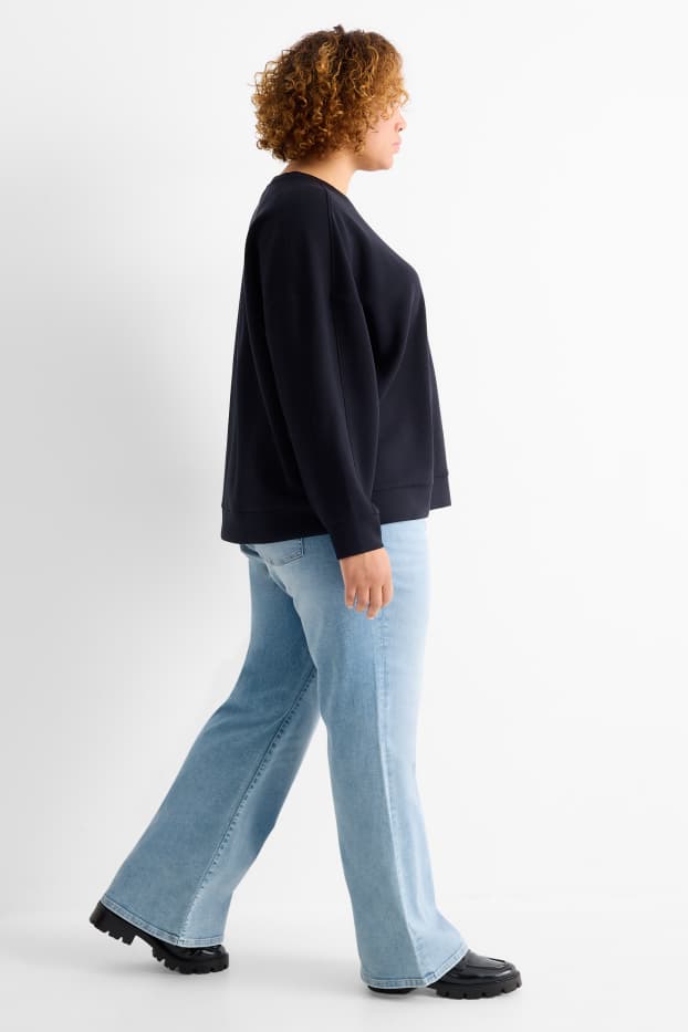 Femmes - Flared jean - high waist - LYCRA® - jean bleu clair