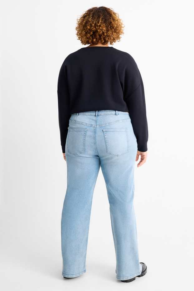 Femmes - Flared jean - high waist - LYCRA® - jean bleu clair