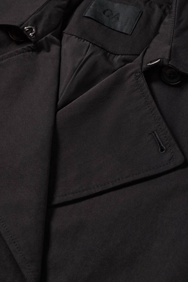 Damen - Trenchcoat - schwarz