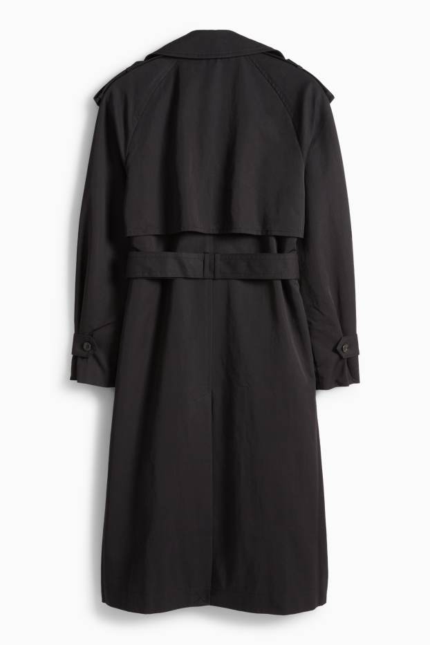 Damen - Trenchcoat - schwarz