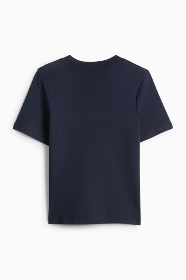 Dámské - Tričko - slim fit - tmavomodrá