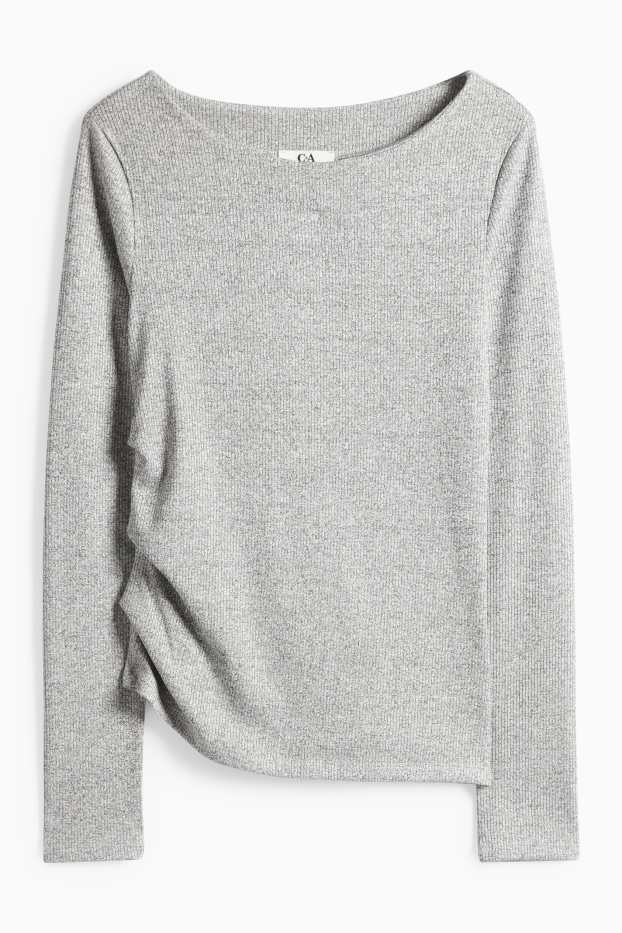 Dames - T-shirt - grijs