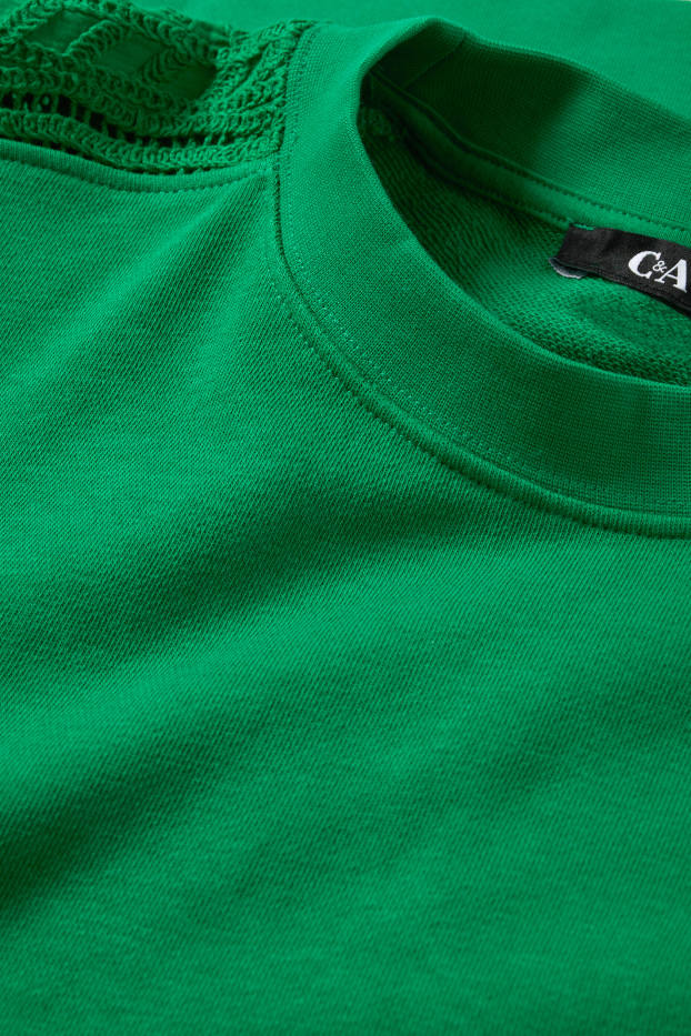 Femei - Bluză de molton - verde