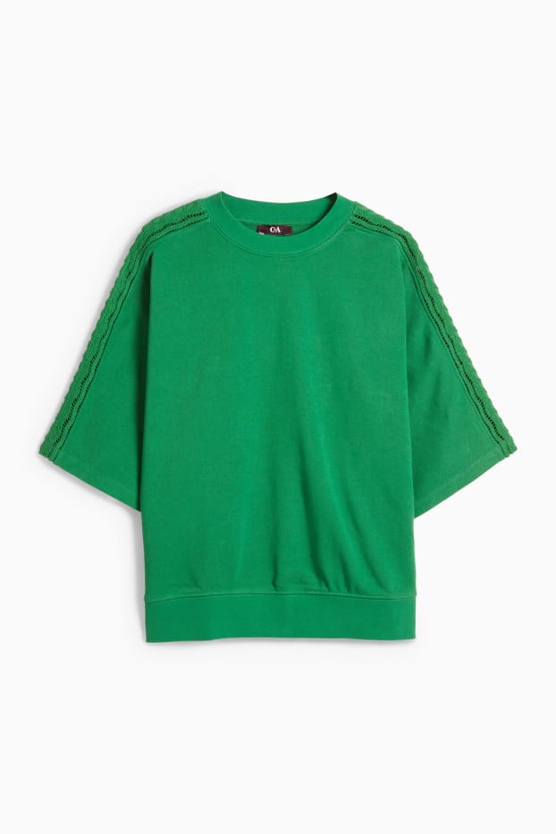 Femei - Bluză de molton - verde