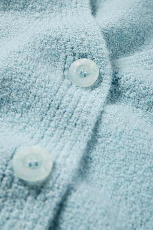 Women - Knitted cardigan - turquoise
