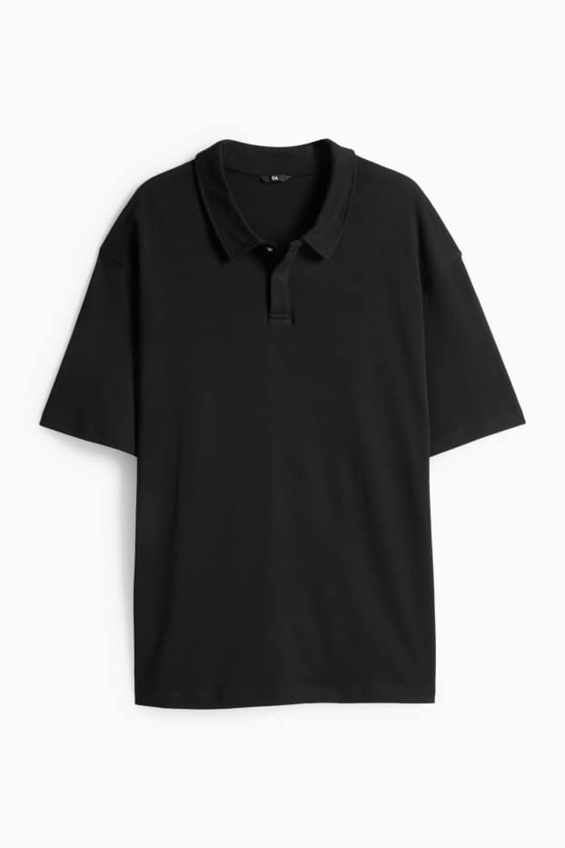 Uomo - Polo - relaxed fit - nero