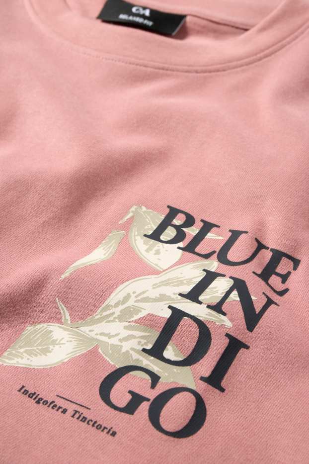 Men - T-shirt - relaxed fit - dark rose