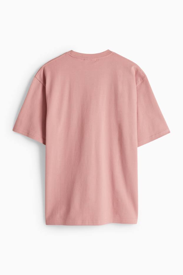 Men - T-shirt - relaxed fit - dark rose