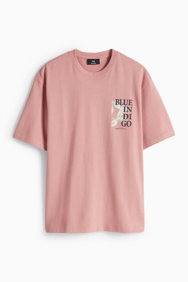 Men - T-shirt - relaxed fit - dark rose