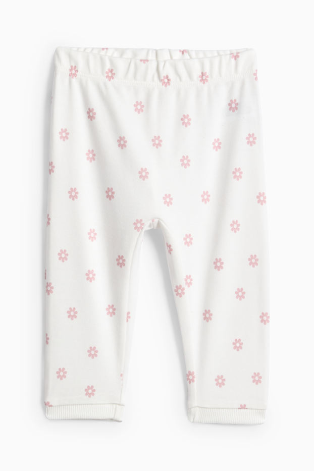 Baby: meisjes - Konijntje - babypyjama - 2-delig - roze