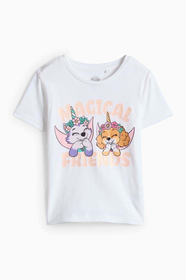 Kinderen: meisjes - Pyjama - wit / roze