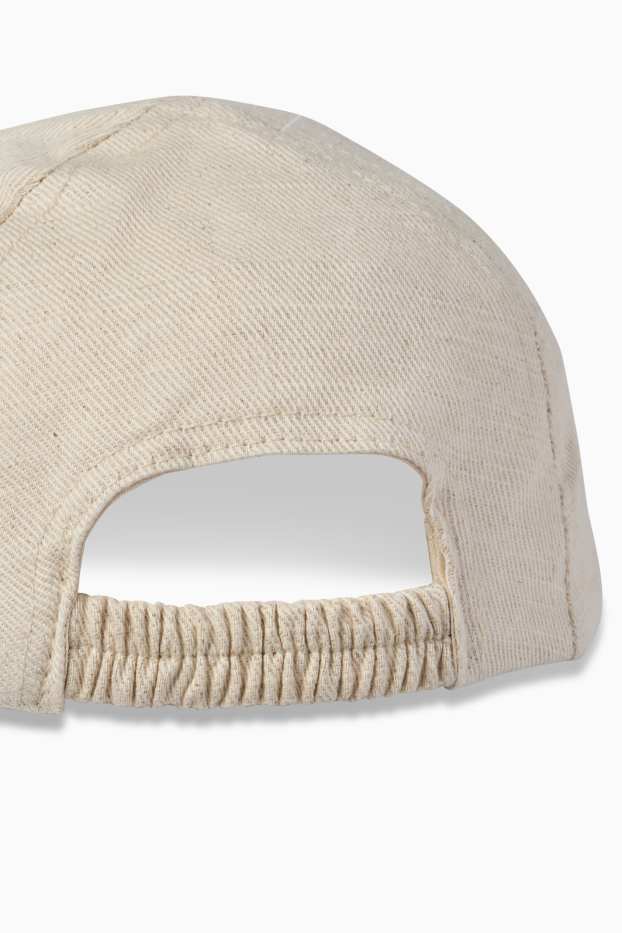 Baby Mädchen - Teddybär - Baby-Cap - hellbeige