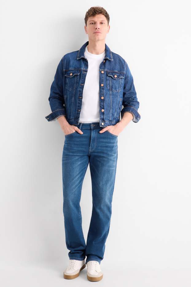 Heren - Straight jeans - Flex jog denim - LYCRA® - jeansblauw