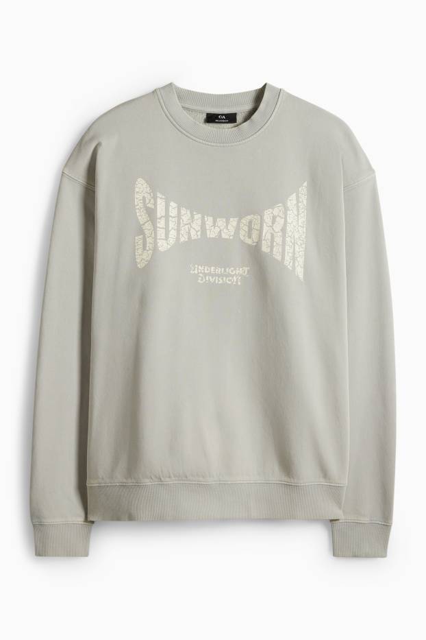 Home - Dessuadora oversized - gris clar