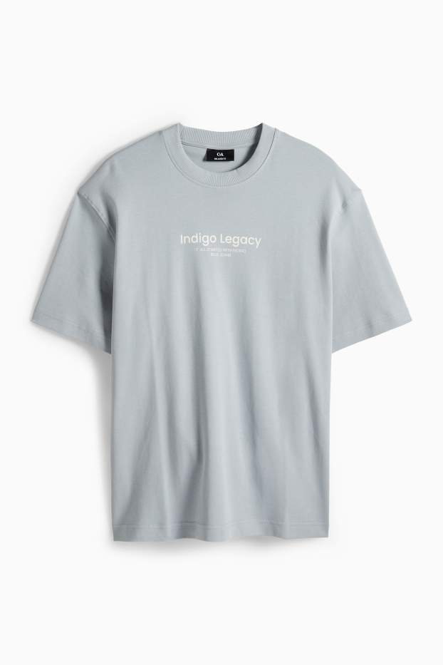 Bărbați - Tricou - relaxed fit - albastru deschis