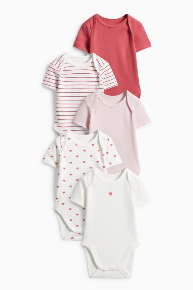 Bébés filles - Bodies croisés bébé - rose foncé