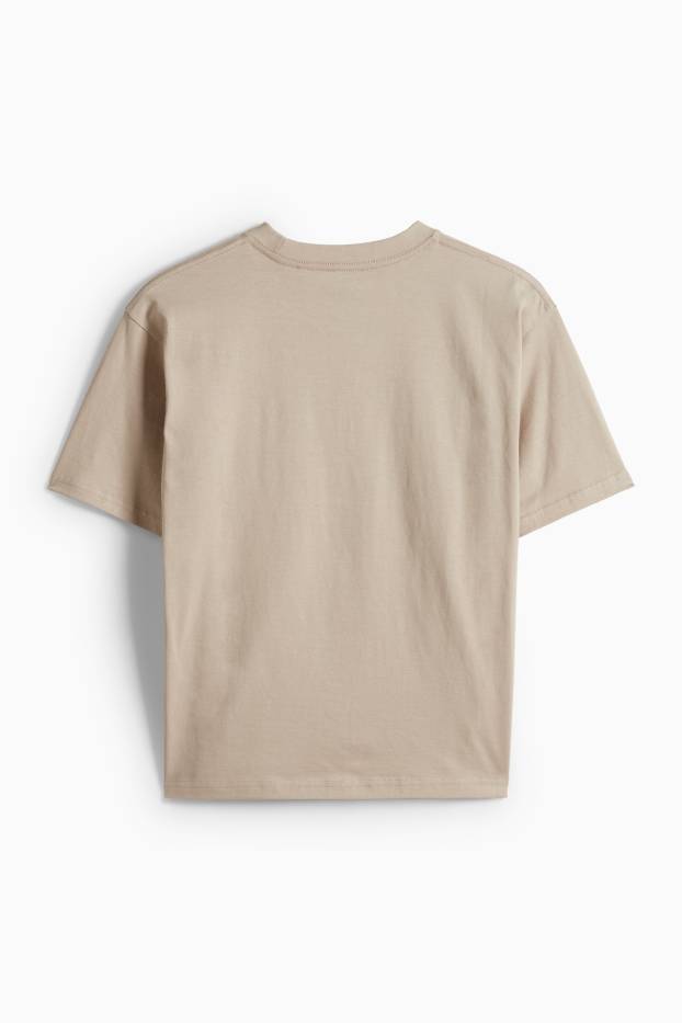 Kinder Jungen - Looney Tunes - Kurzarmshirt - beige