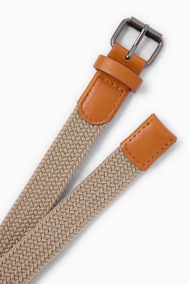 Kinder Buben - Gürtel - taupe