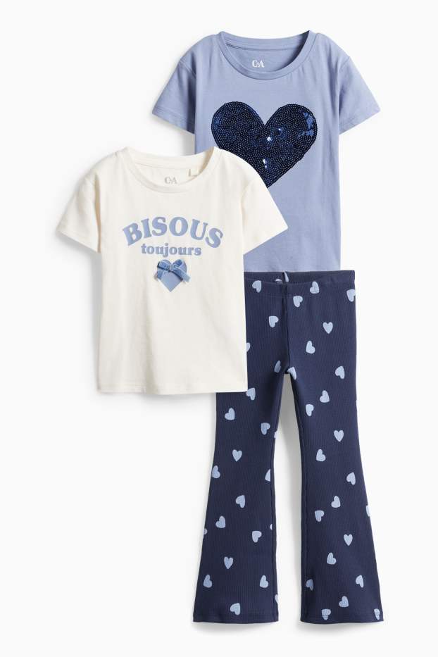 Kinderen: meisjes - Outfit - blauw / wit