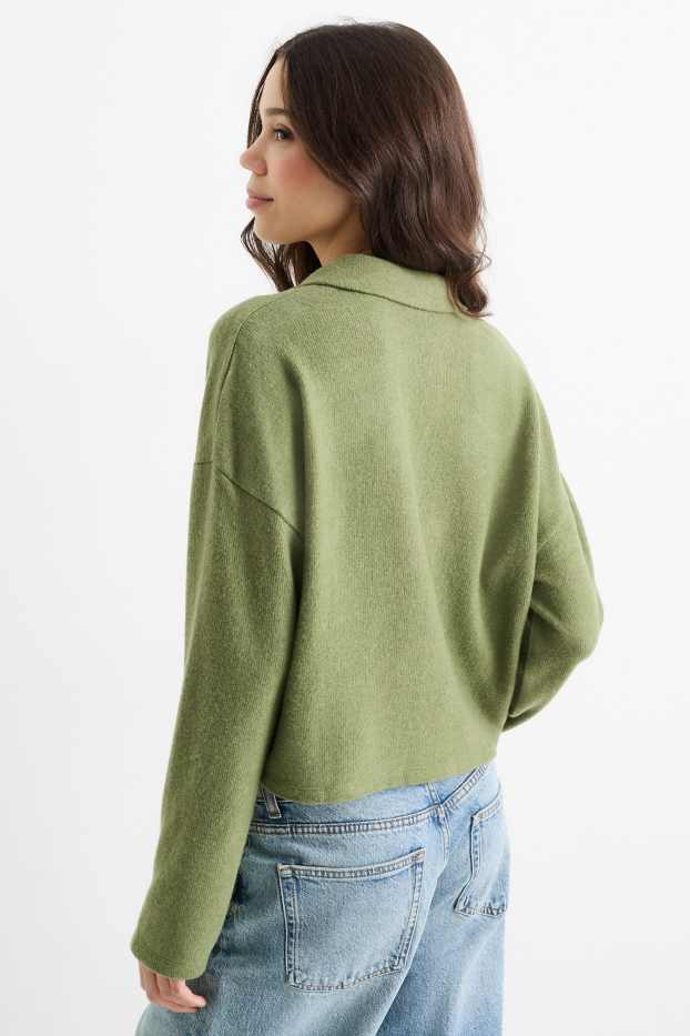 Damen - Pullover - grün