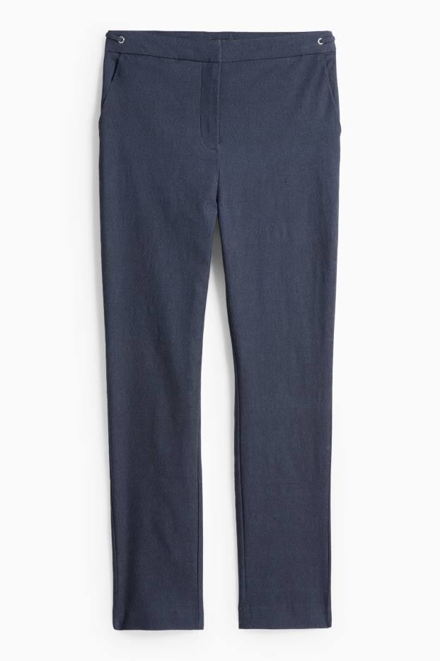 Dámské - Kalhoty - tmavomodrá