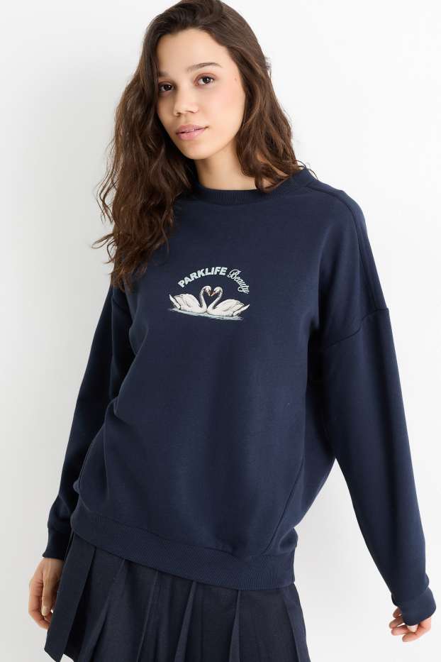 Damen - Sweatshirt - dunkelblau