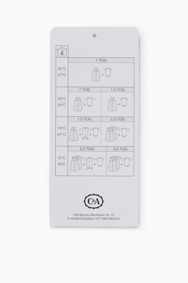 Bebeluși - fete - Sac de dormit bebeluși - alb