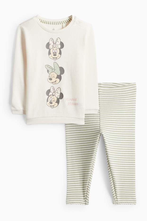 Bébés filles - Minnie Mouse - tenue pour bébé - 2 pièces - blanc crème
