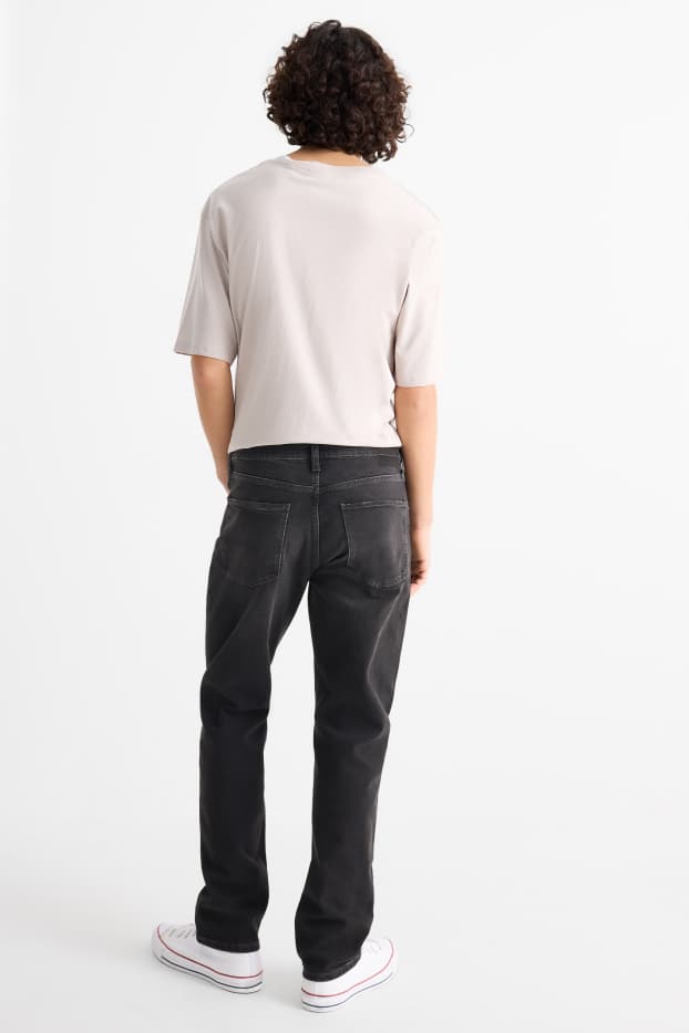 Home - Straight Jeans - texà gris fosc