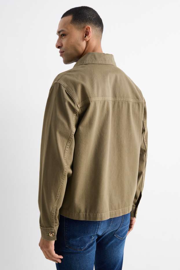 Home - Sobrecamisa - relaxed fit - verd fosc