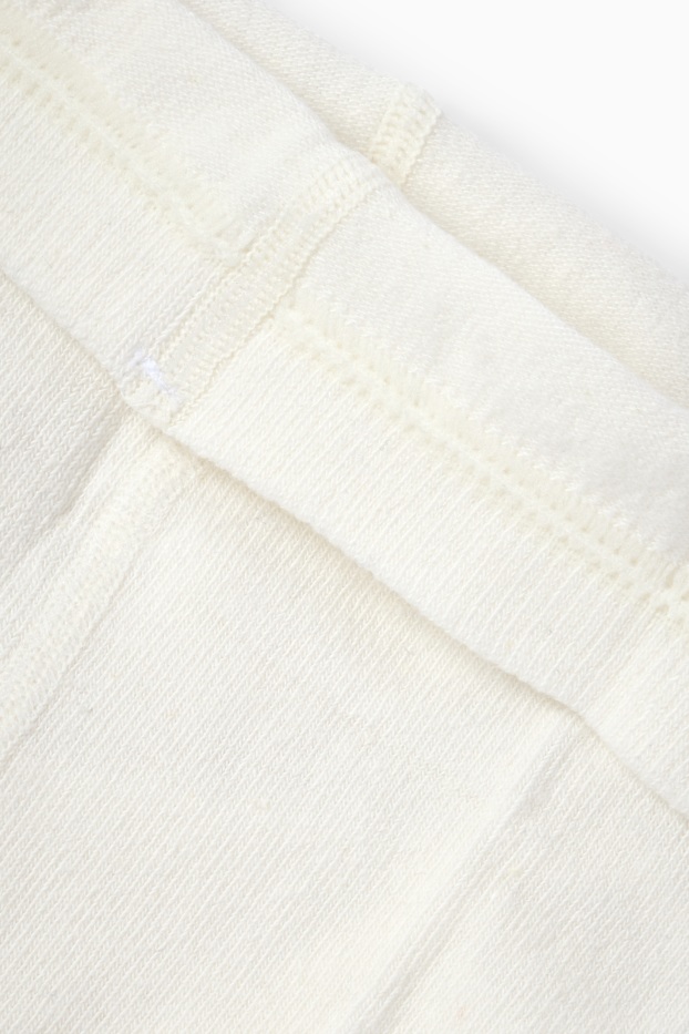 Baby Mädchen - Multipack 3er - Baby-Strumpfhose - strukturiert - weiss