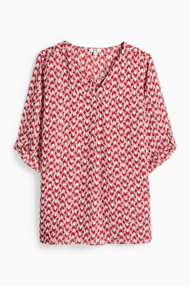 Dámské - Halenka - tmavočervená