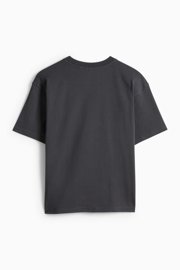 Kinder Jungen - Bär - Kurzarmshirt - dunkelgrau