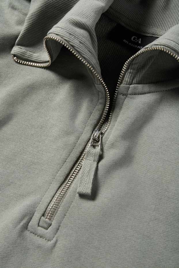 Bărbați - Bluză de molton - gri