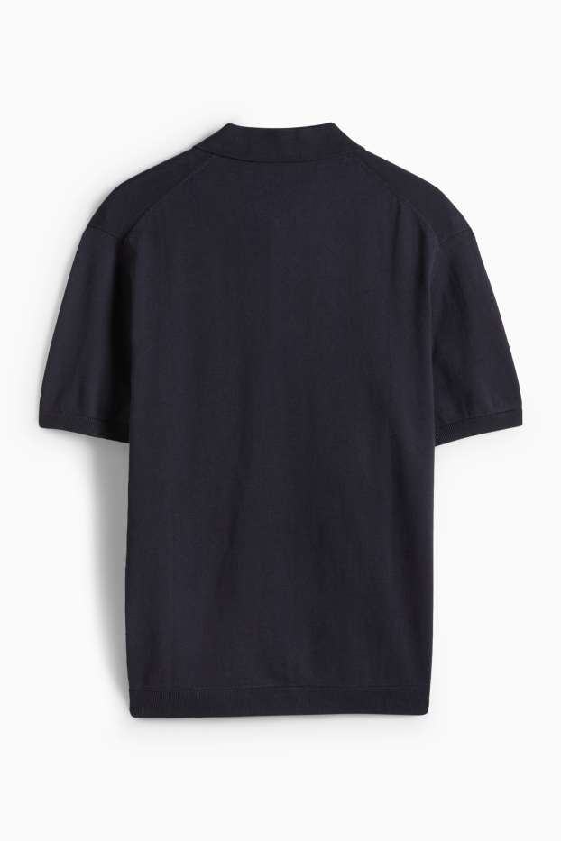 Pánské - Svetr - tmavomodrá