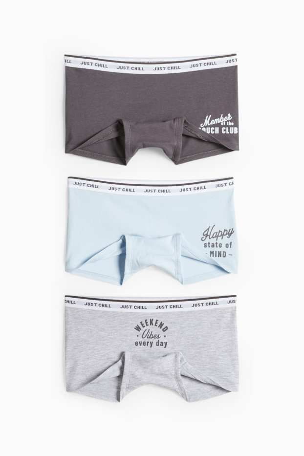 Children Girls - Boxer shorts - blue / gray