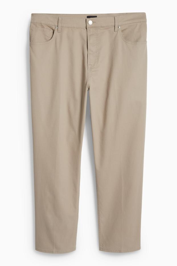 Uomo - Pantaloni - regular fit - tortora