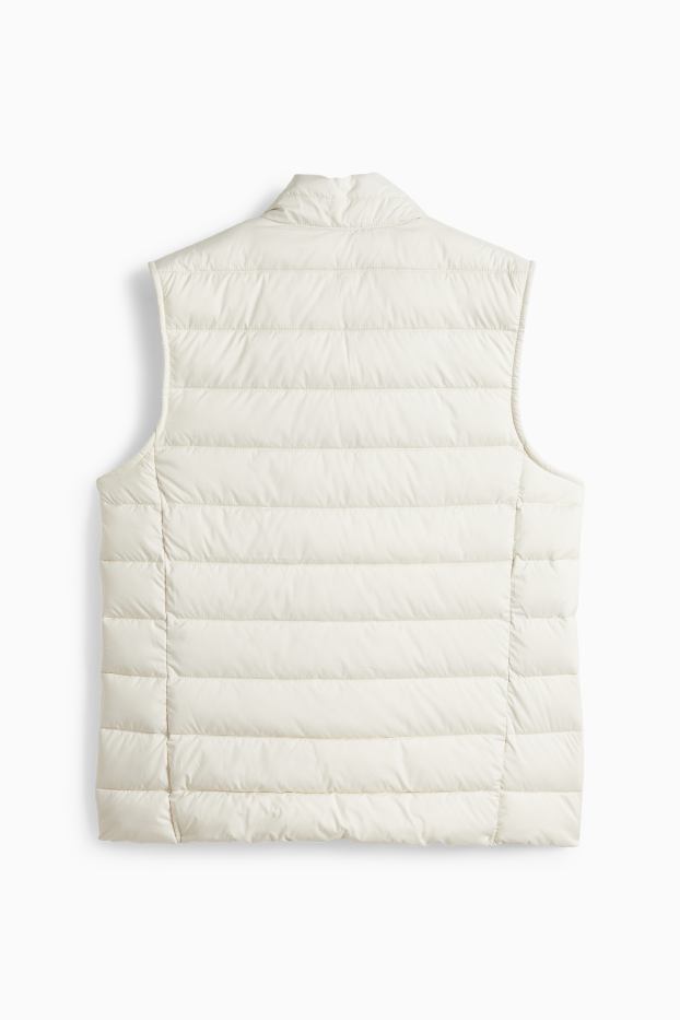 Damen - Steppweste - cremeweiss